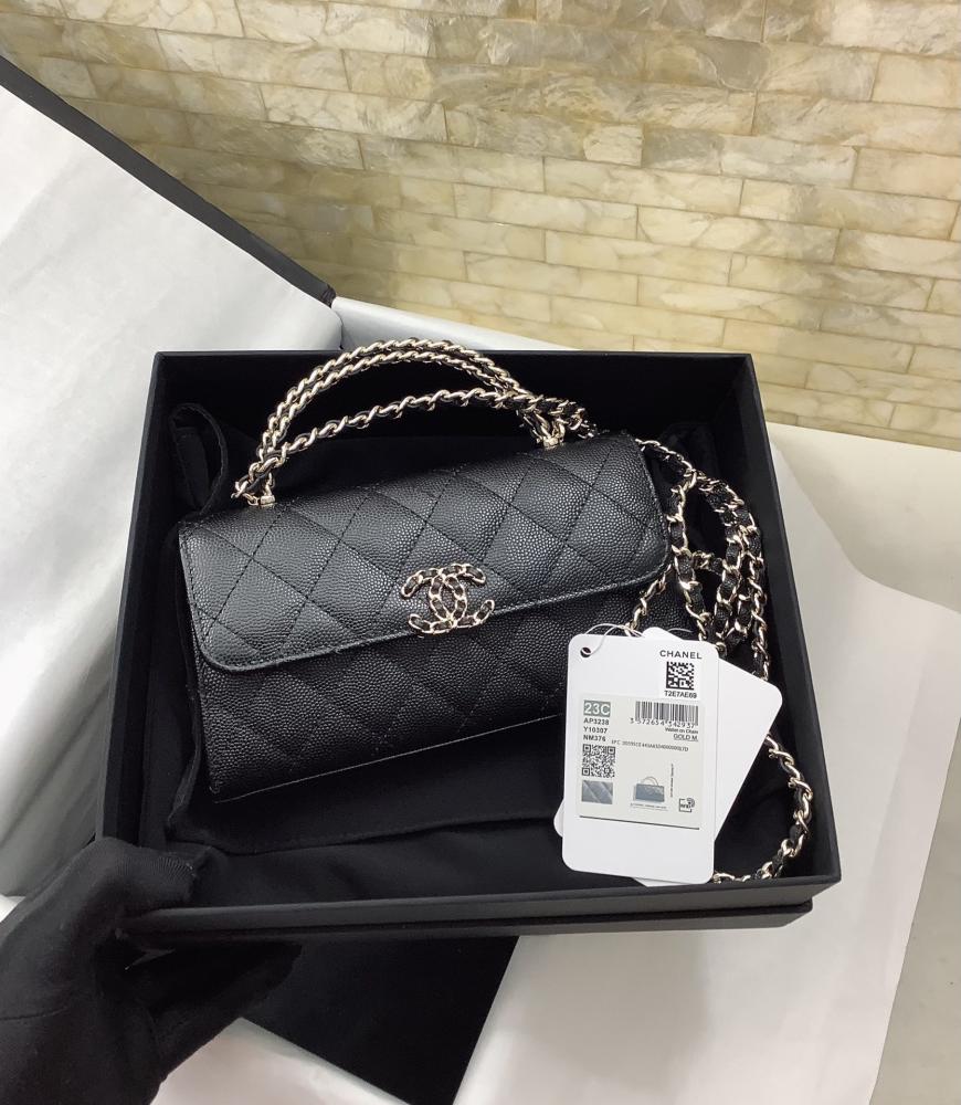 شنطة شانيل  اسود 18cm