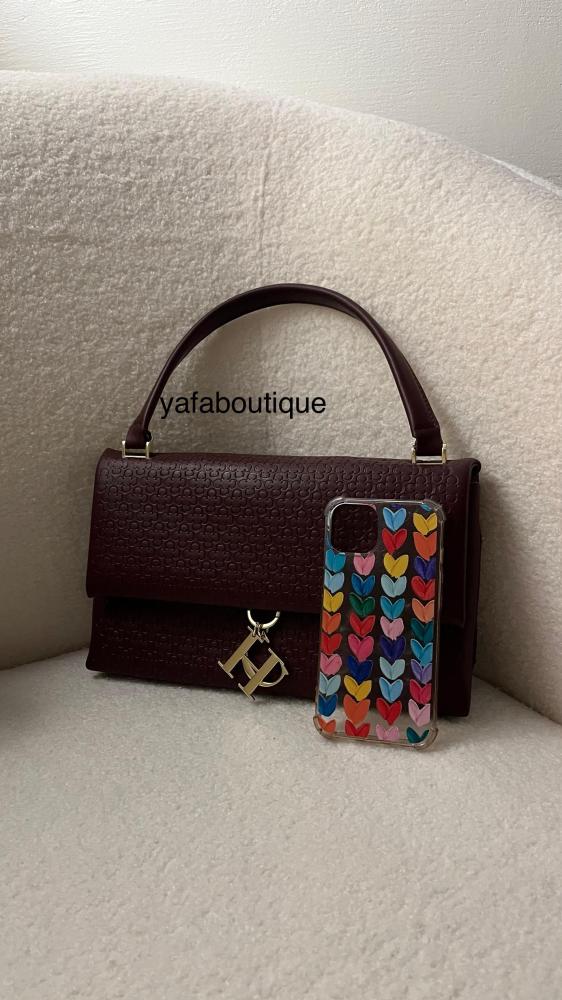 شنطة ch عنابي لارج