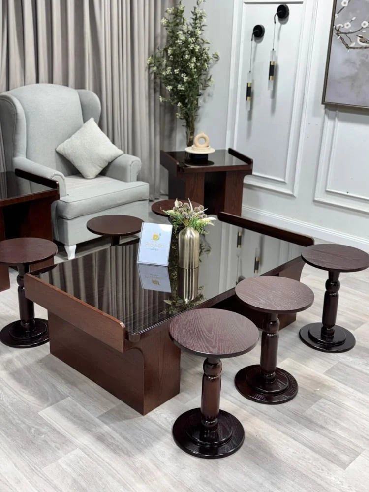 طقم طاولة مع  6 خدمة