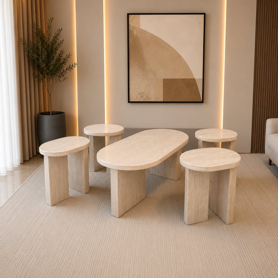 طقم طاولة مع  4 خدمة