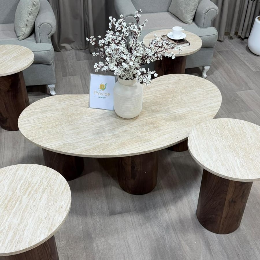 طقم طاولة مع 4 خدمة