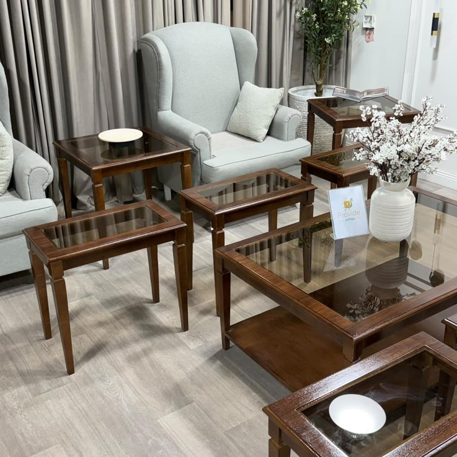 طقم طاولات مع 6 خدمة