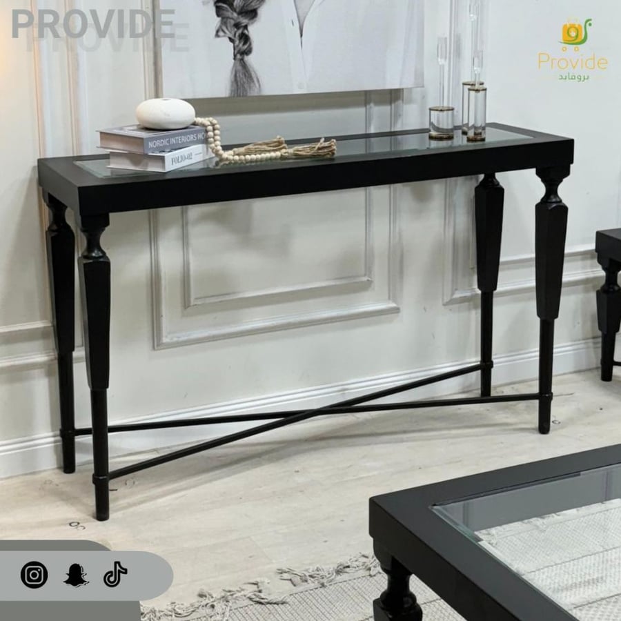 طاولة مدخل كلاسيك اسود