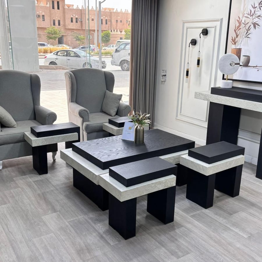 طقم طاولة مع 6 خدمة
