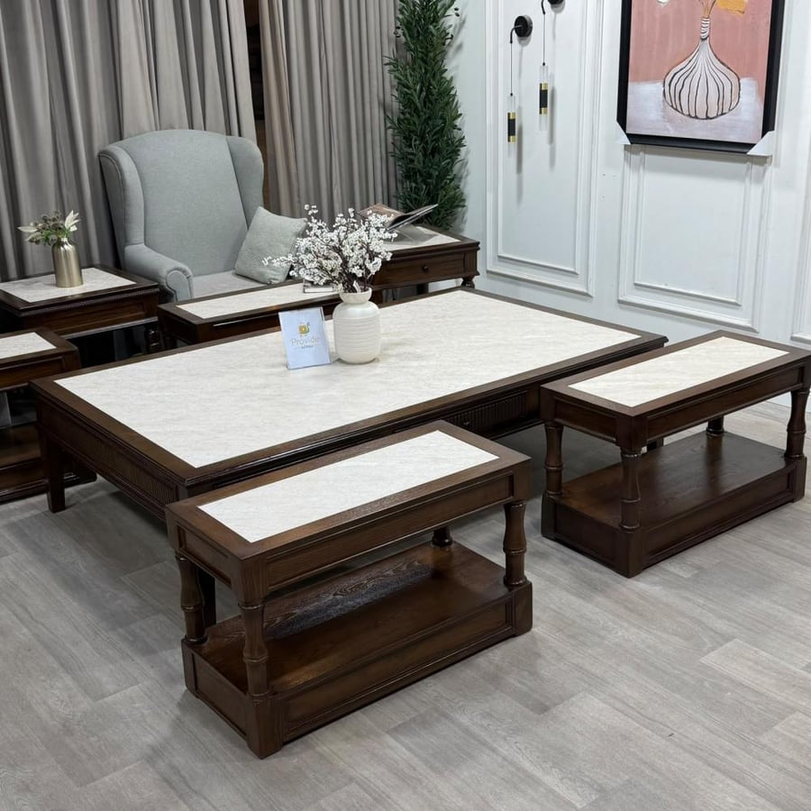 طقم طاولة مع 4 خدمة