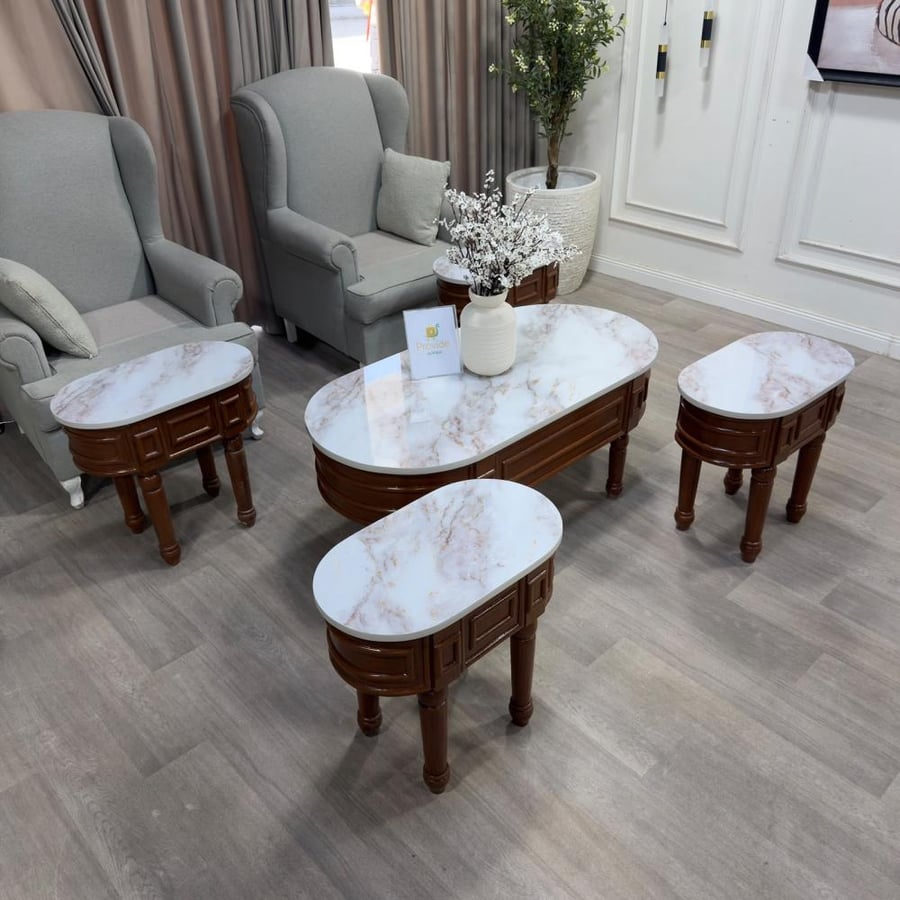 طقم طاولات مع 4 خدمة