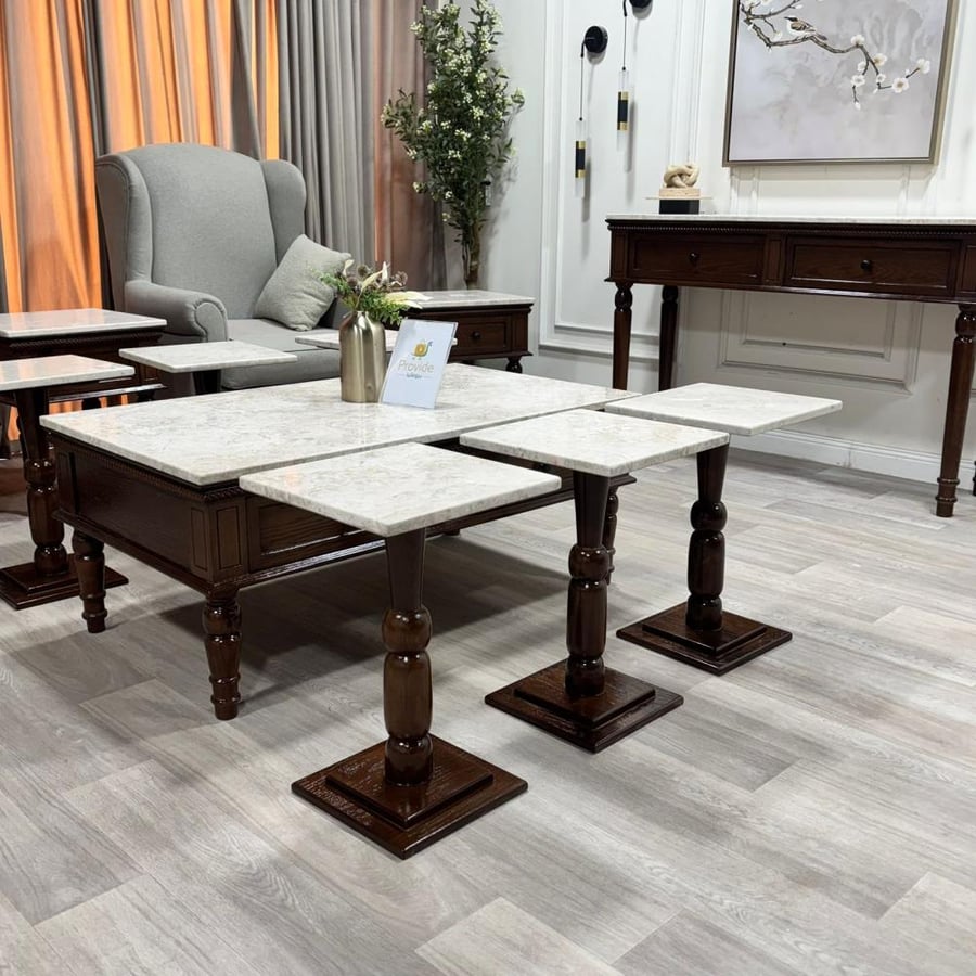 طقم طاولة مع 6 خدمة