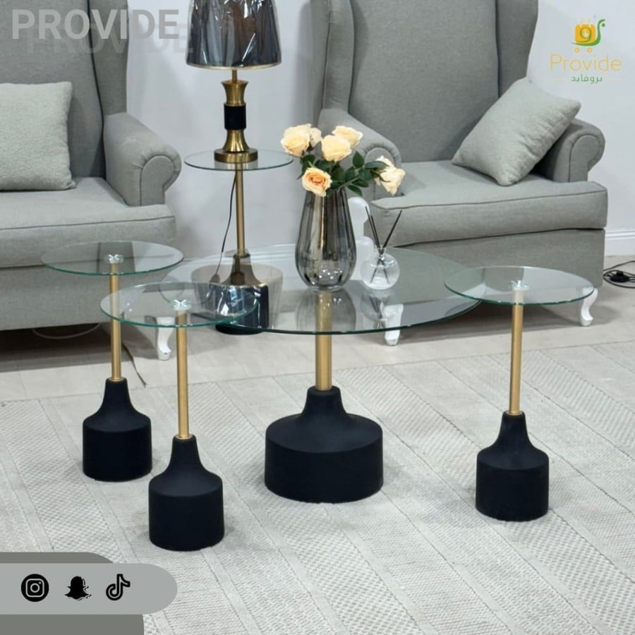 طقم طاولة تقديم ( 4 طاولة خدمة )