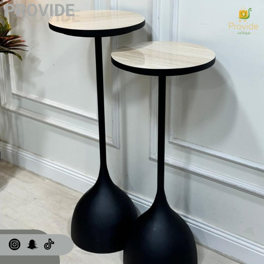 "طقم قطرات – 3 طاولات جانبية بتصميم عصري
