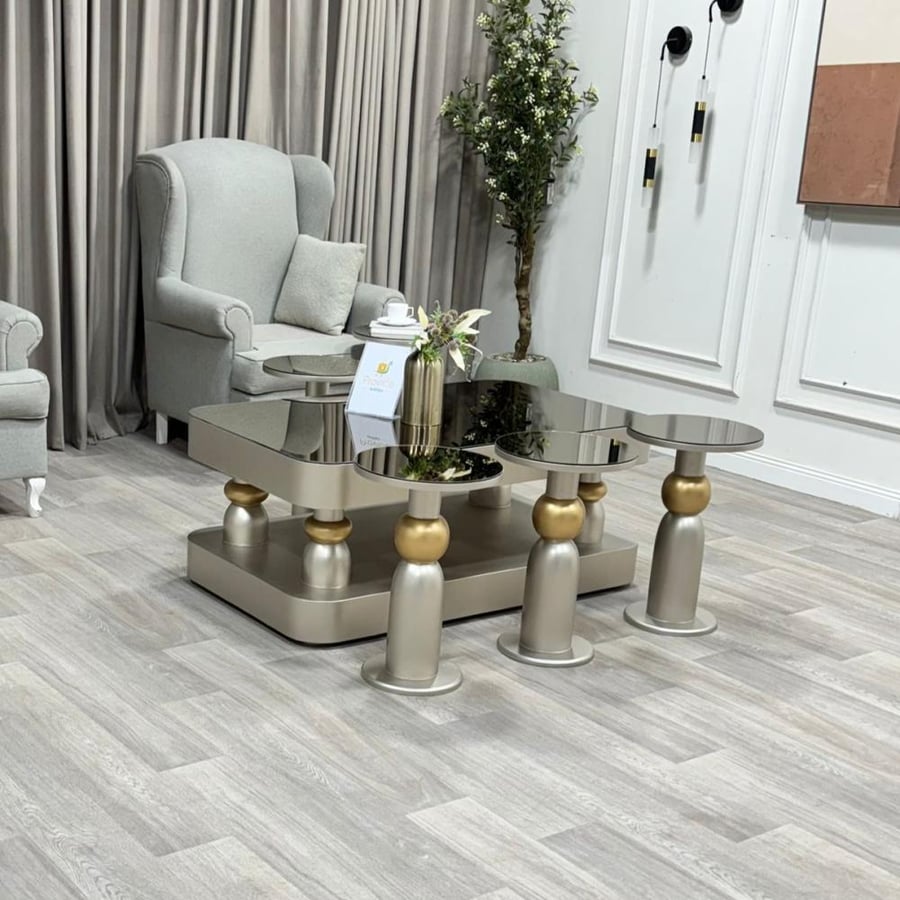 طقم طاولة مع 6 خدمة