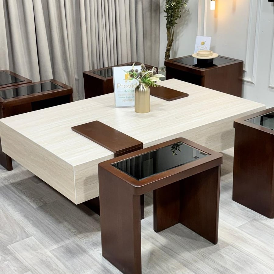 طقم طاولة مع  6 خدمة
