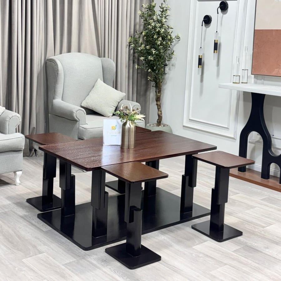 طقم طاولة مع 6 خدمة
