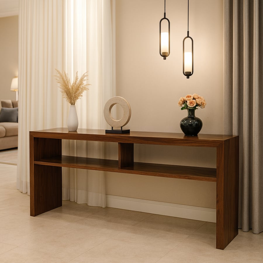 طاولة  كونسول مقشر الجوز _ بتصميم عصري