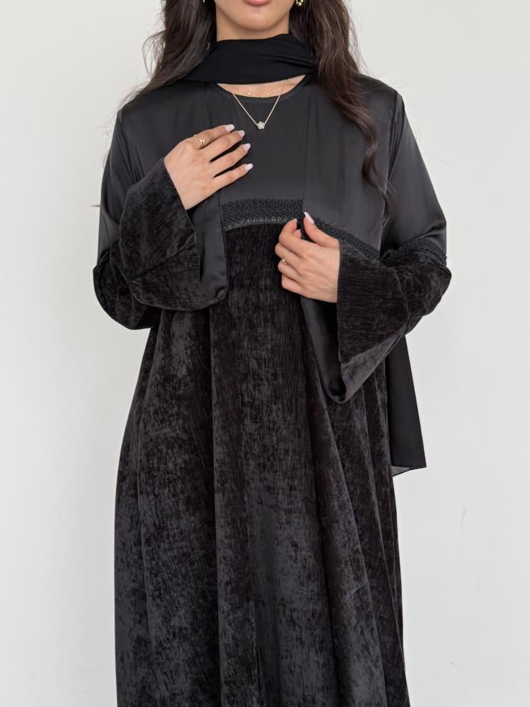 Black suede