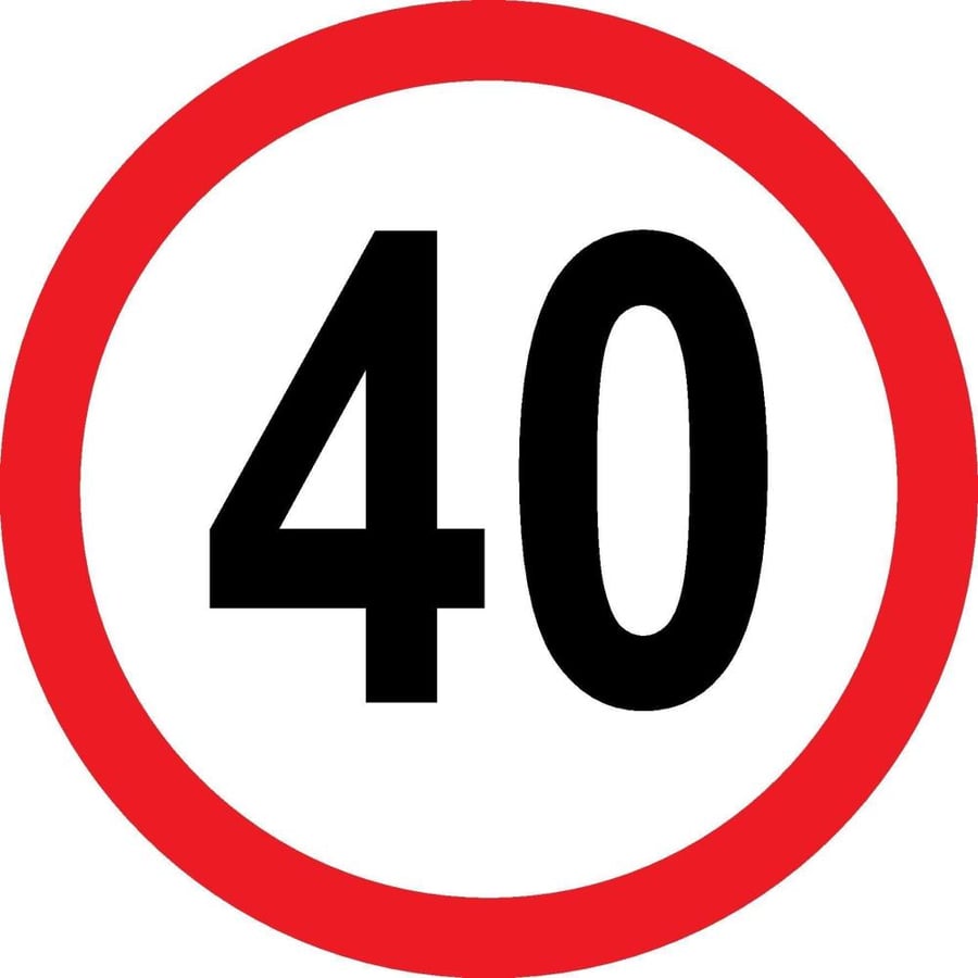 Speed Limit 40 km/h