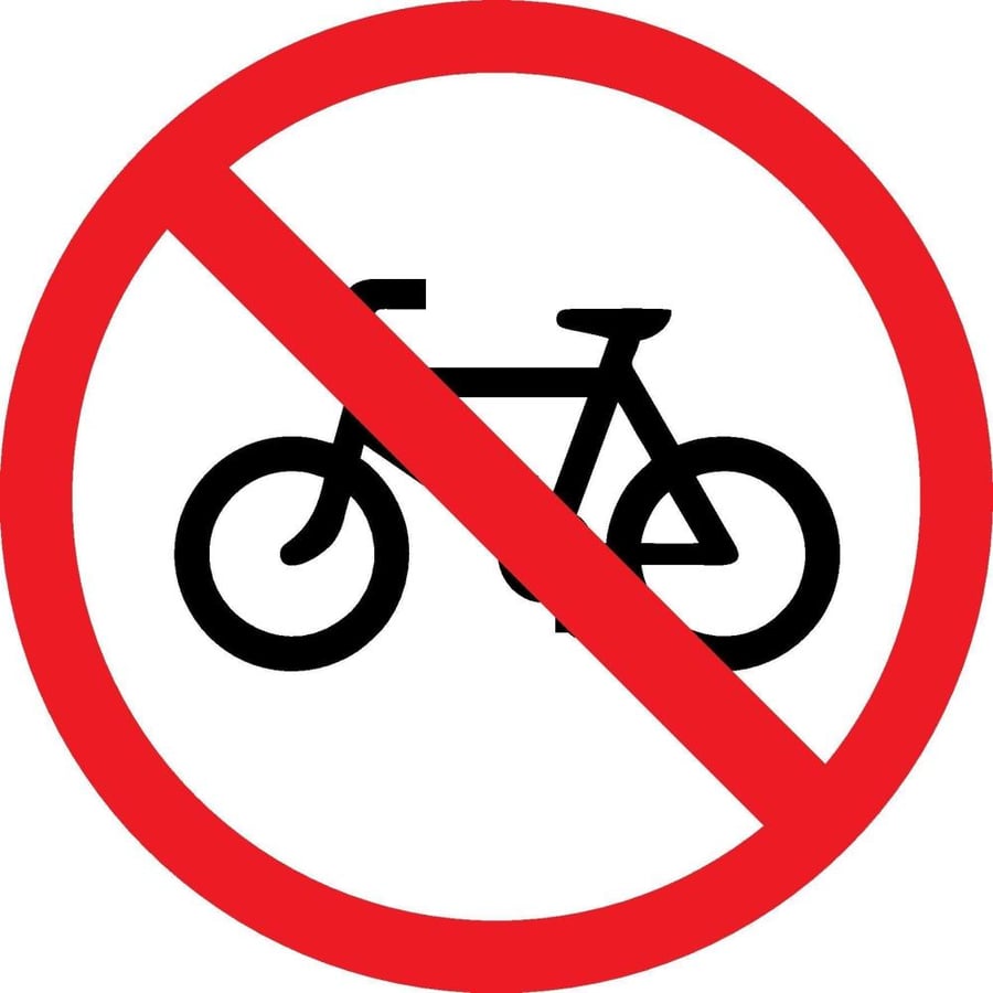 Bycycle Prohibited Area