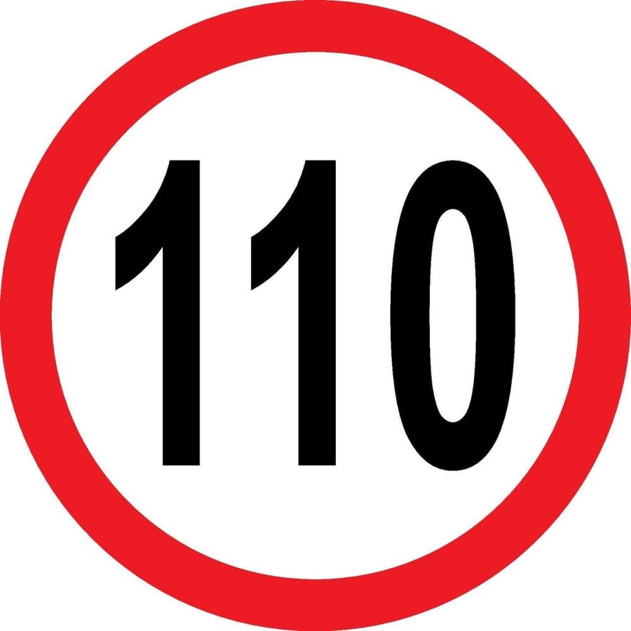 Speed Limit 110 km/h