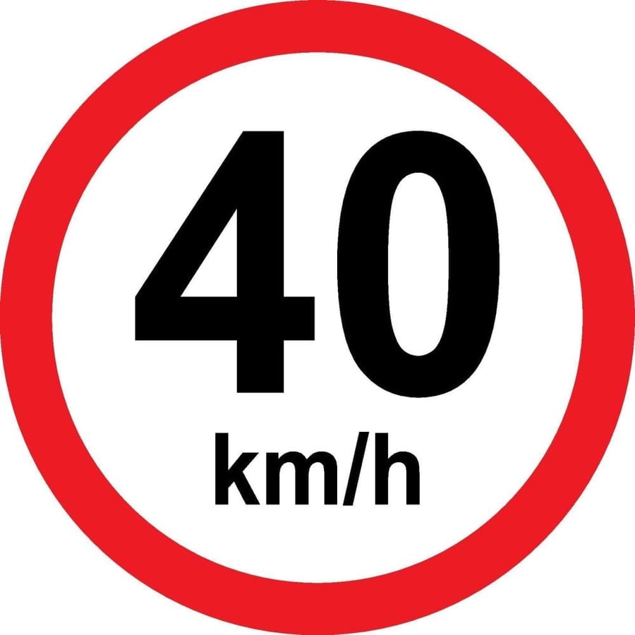 Speed Limit 40 km/h