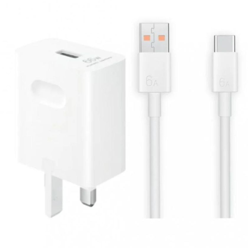 شاحن جداري بقوة 66 واط منفذ USB ماركة هواوي
