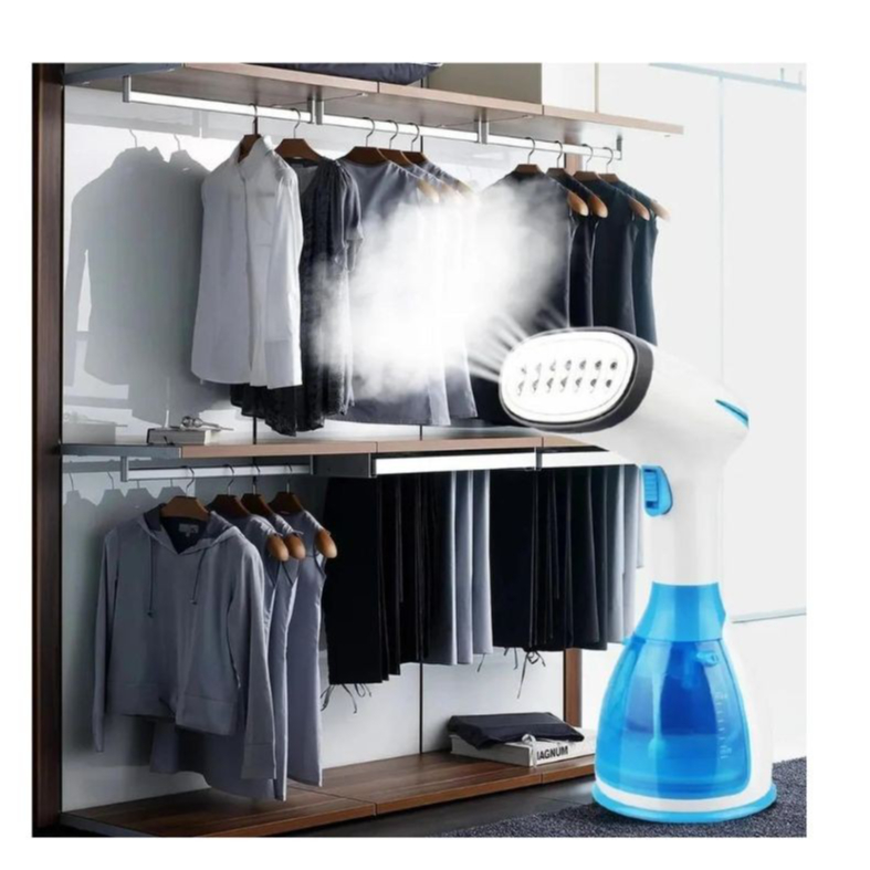 DLC - Handheld steam iron offer 1500 watts heats steam in 20 seconds - blue color
