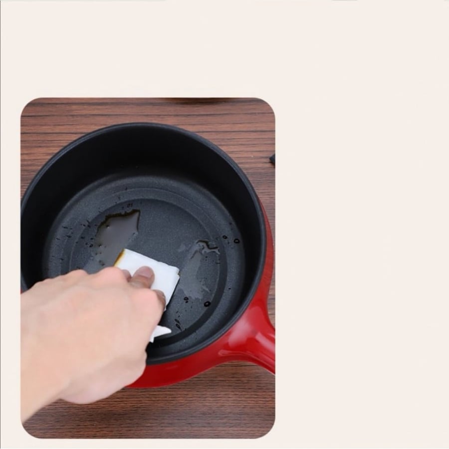 Electric preparation and cooking pan