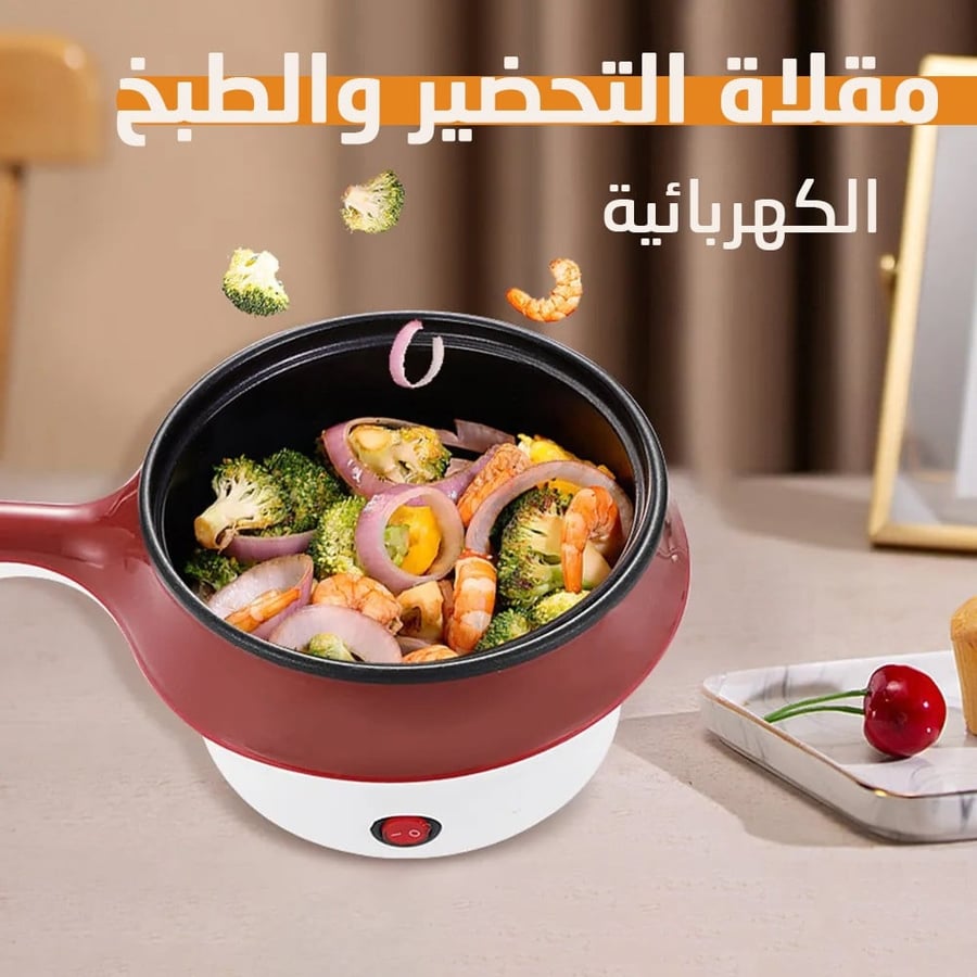 Electric preparation and cooking pan