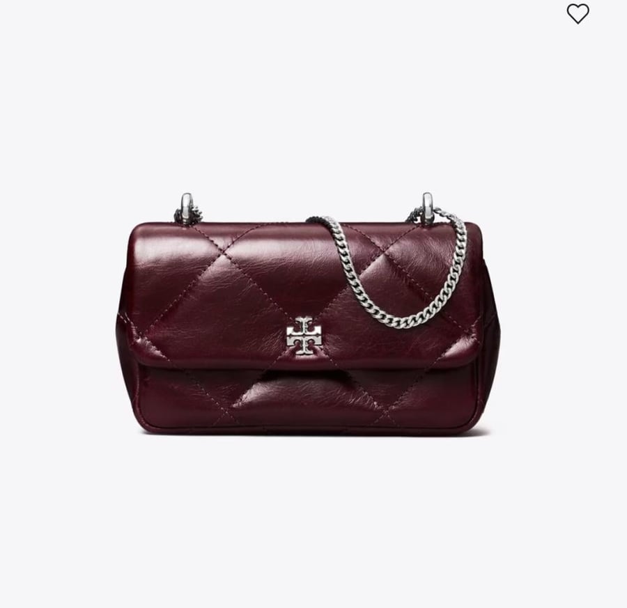 شنطه توري بورش KIRA DIAMOND QUILT DISTRESSED MINI FLAP BAG