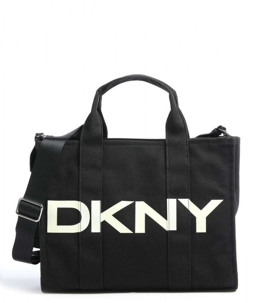 Duffle bag square with white logo fabric