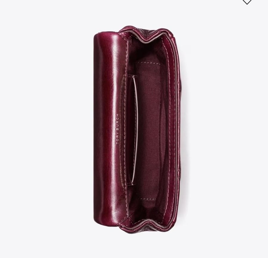 شنطه توري بورش KIRA DIAMOND QUILT DISTRESSED MINI FLAP BAG