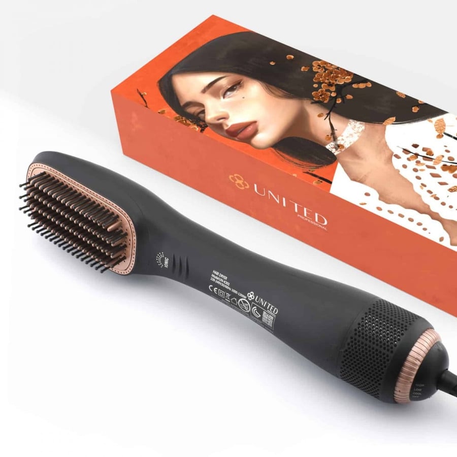 استشوار يونايتد بروفيشينال 2في1 1200واط - K301