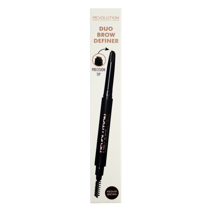 ريفلوشن بيوتي قلم رسم وتحديد الحواجب بني متوسط - Duo Brow Definer Medium Brown