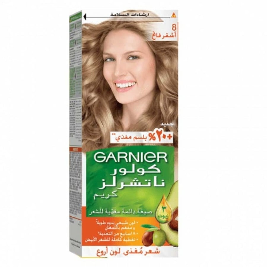 Garnier permanent nourishing hair dye - Light Blonde 8