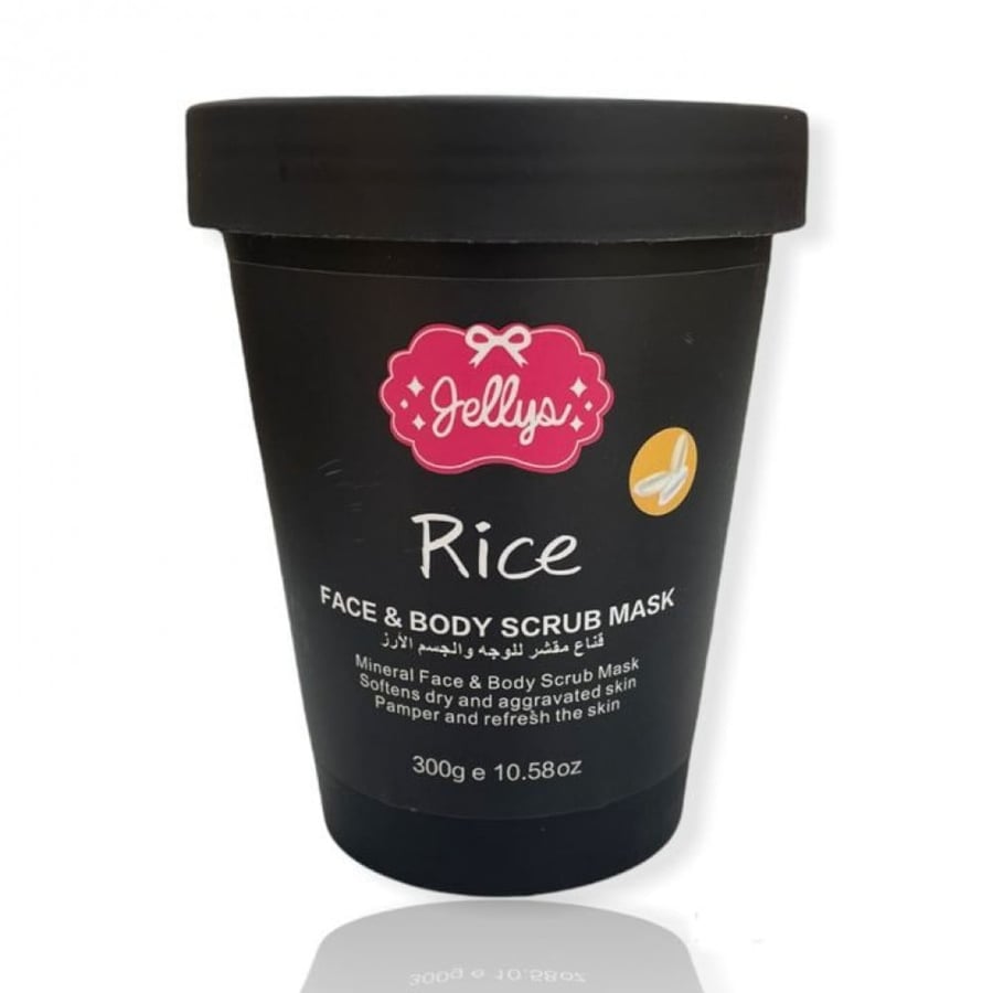 Geleeze facial and body exfoliating mask with rice - 300 grams
