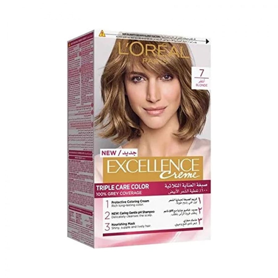 L'Oréal Paris Excellence Permanent Hair Dye - 7 Blonde