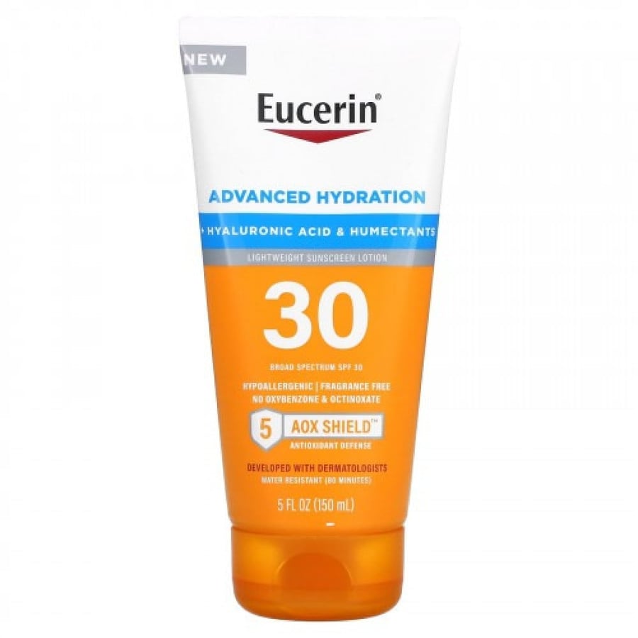 يوسيرين واقي شمس SPF30 بحمض الهيالورونيك لترطيب وحماية البشرة من اشعة الشمس - 150 مل