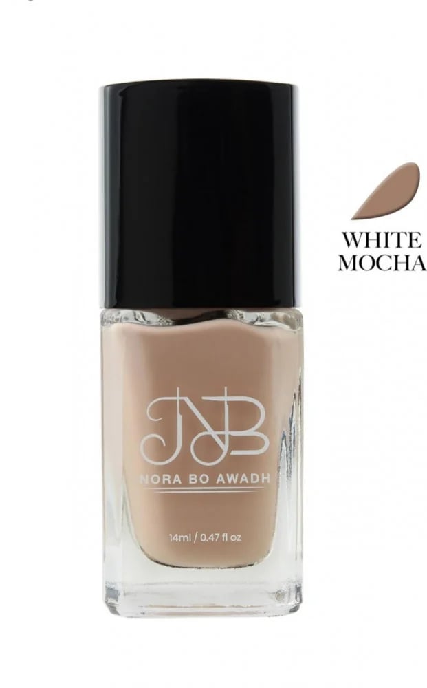 Noura Bou Awad Nail Polish Manicure White Mocha - 14 ml