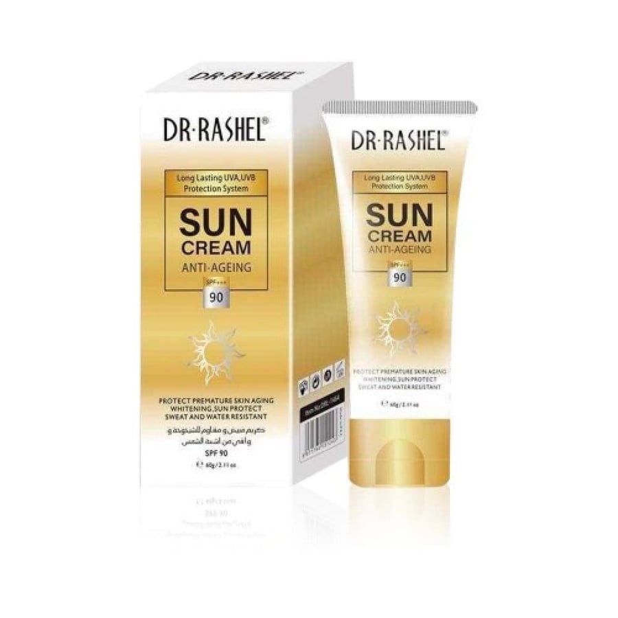د.راشيل كريم واقي من الشمس 90SPF ومبيض للبشرة ومقاوم للشيخوخه - 60 جرام