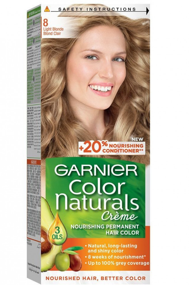 Garnier permanent nourishing hair dye - Light Blonde 8