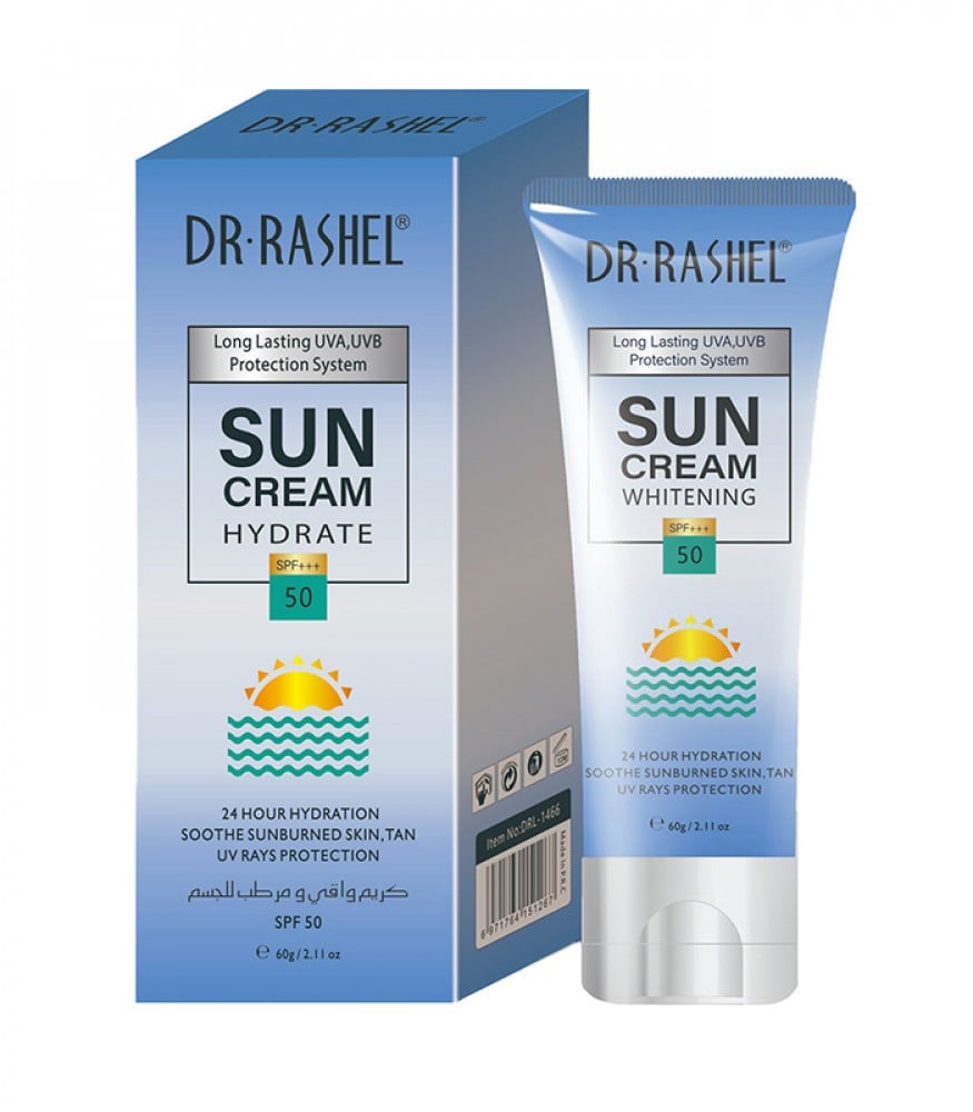 د.راشيل كريم واقي من الشمس 50SPF ومرطب للبشرة - 60 جرام