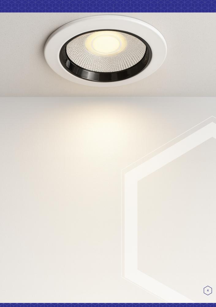 داون لايت LED عميق 8w اصفر