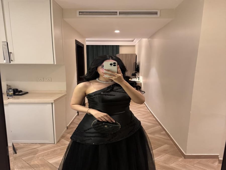 Black evening dress