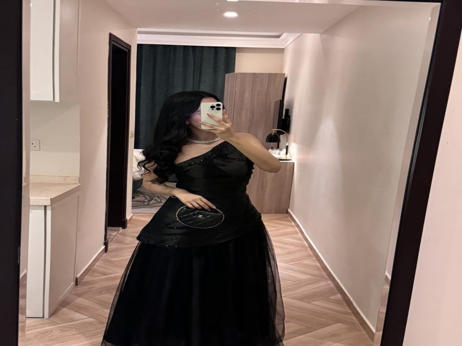 Black evening dress