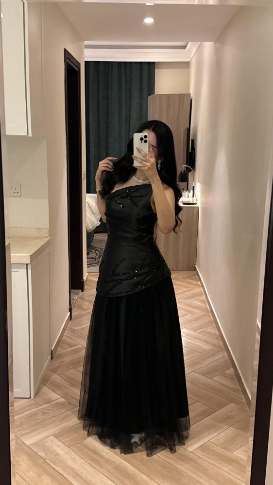Black evening dress