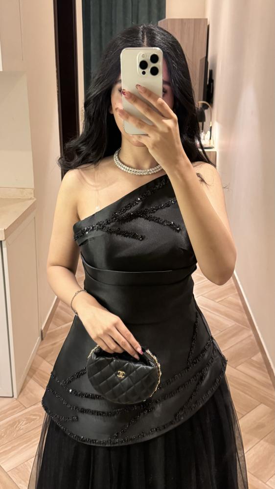 Black evening dress