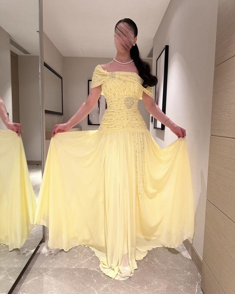 فستان yellow Grace