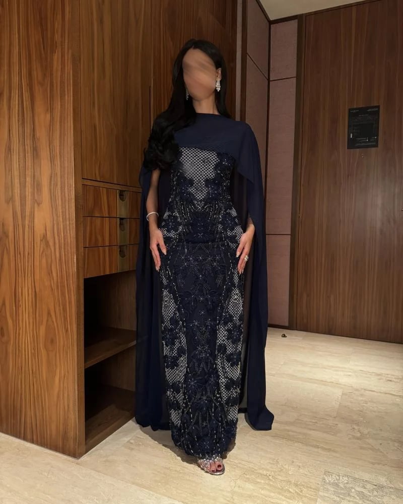 فستان Emerald Grace كحلي