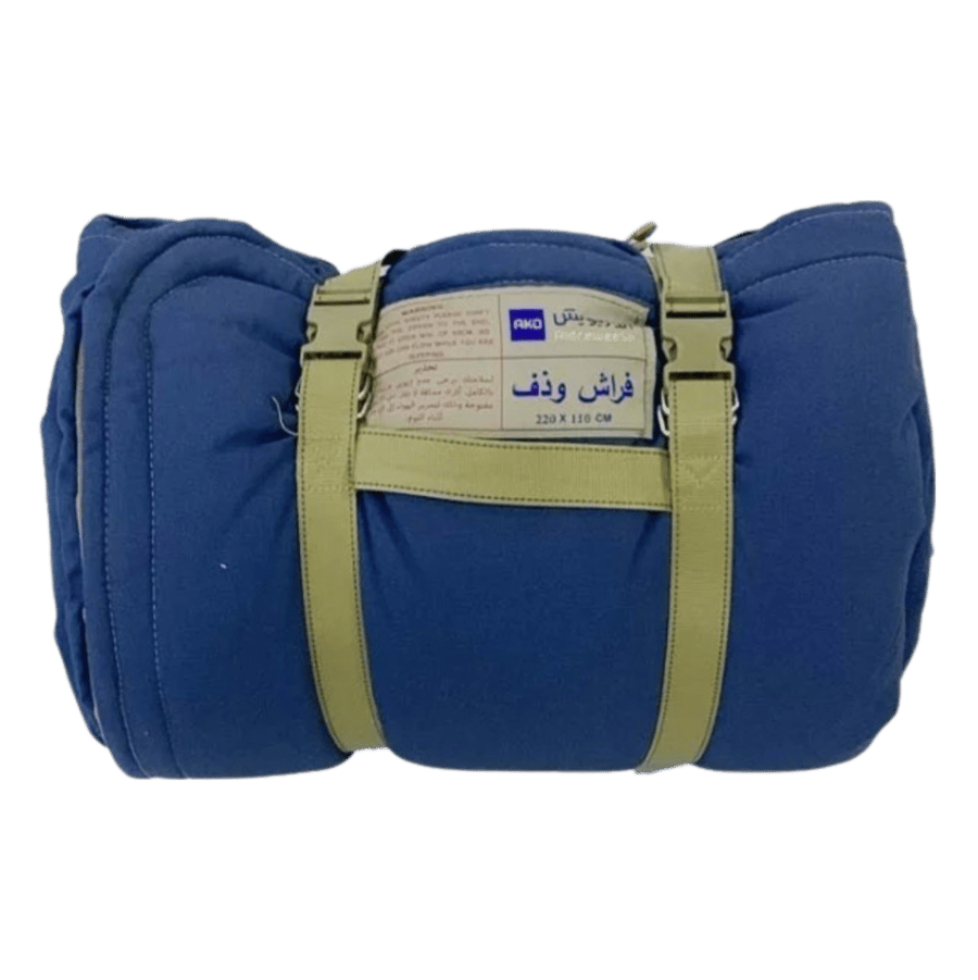 فراش رحلات وذف ازرق قماش 110*220سم
