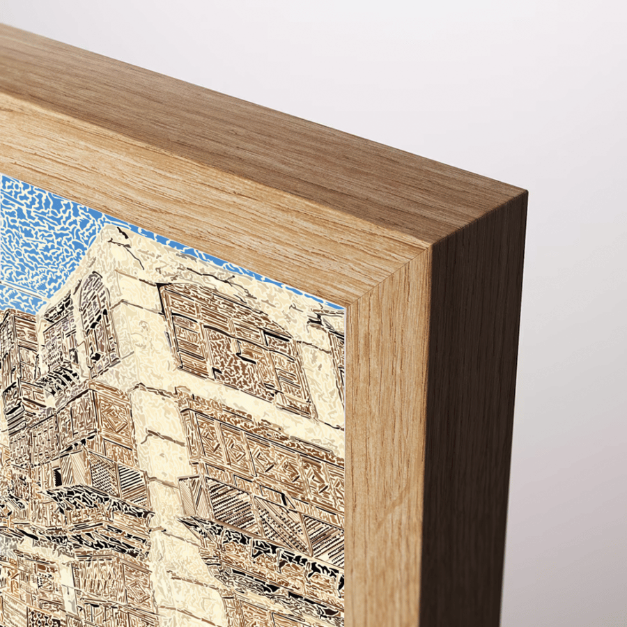 Historical Jeddah 50 cm*40 cm frame