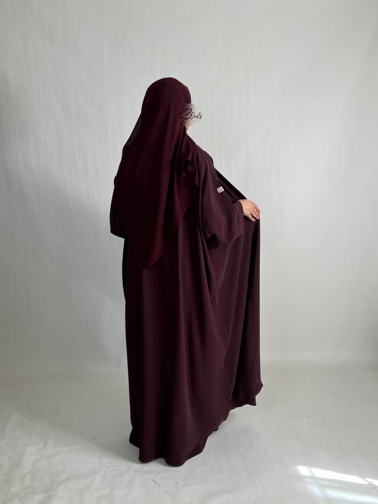 عبايه عنابي