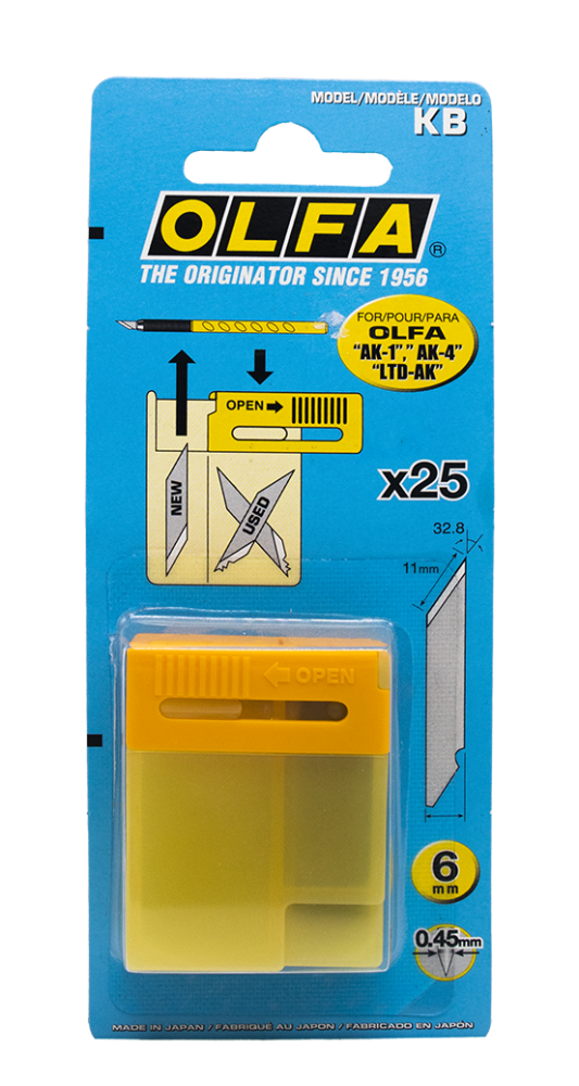 OLFA KB 6ml Display Blade Box 25 Pieces